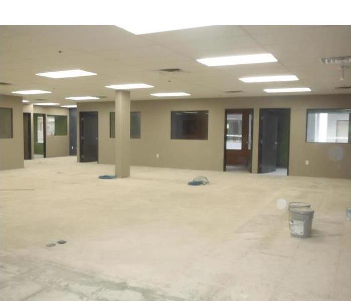 Commercial Offices after flood cleanup
